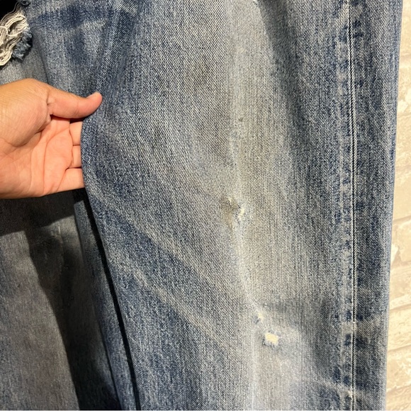 36x36 Vintage 90s Y2K Levi's 501Button Fly Medium Wash Dad Jeans *Flawed* - Picture 10 of 16